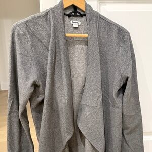 DKNY open front fleece cardigan